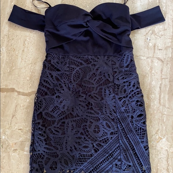 🔥lace dress off shoulder - size sm - Picture 9 of 9